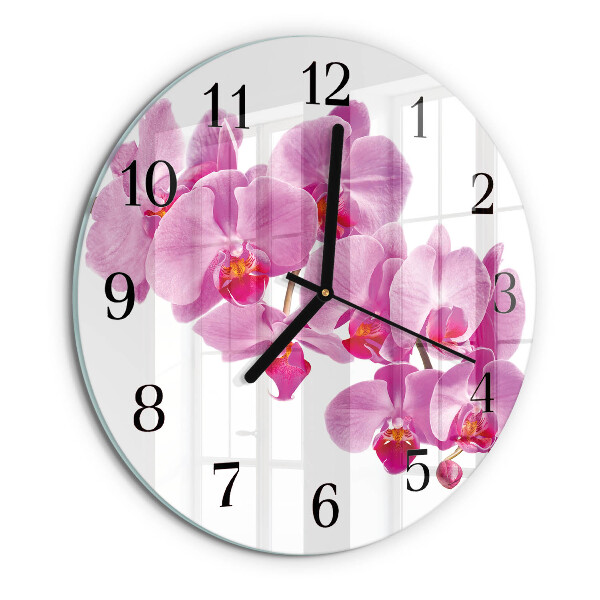 Orologio rotondo Orchidea