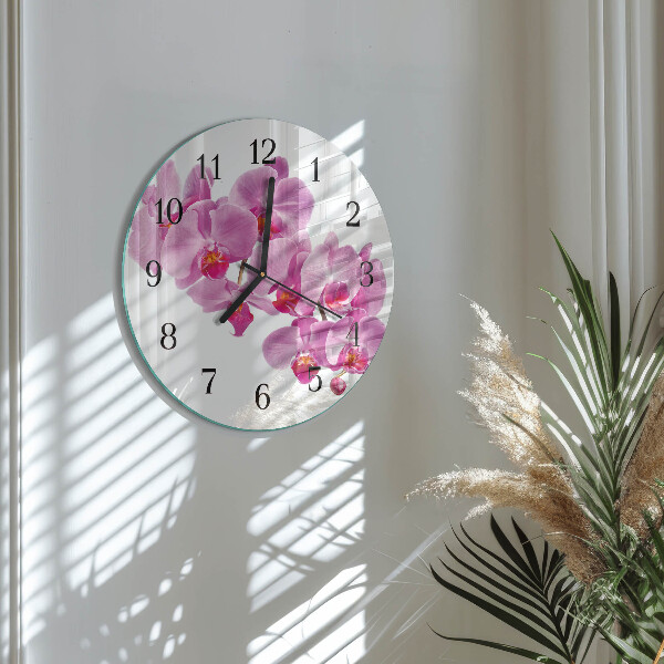 Orologio rotondo Orchidea