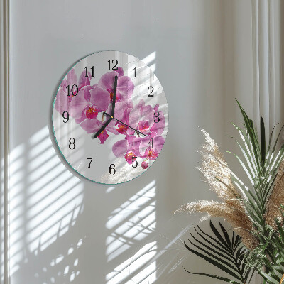Orologio rotondo Orchidea