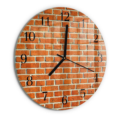 Orologio rotondo Mattone