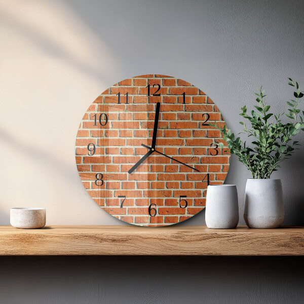 Orologio rotondo Mattone