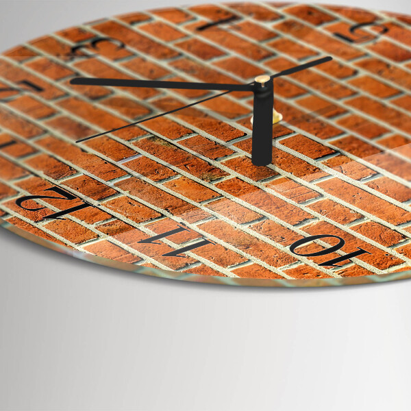 Orologio rotondo Mattone