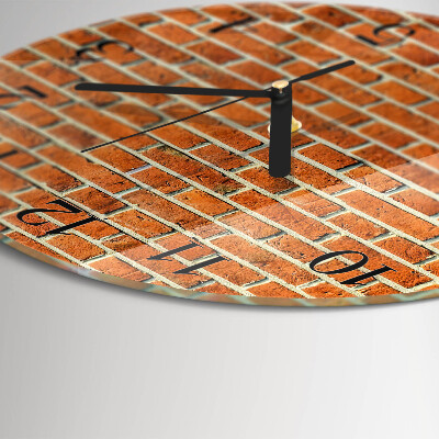 Orologio rotondo Mattone