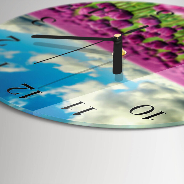 Orologio rotondo Tulipani