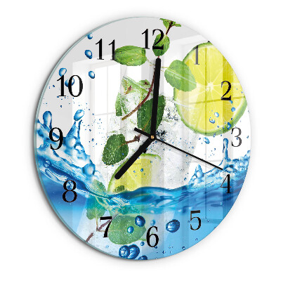 Orologio rotondo Lime e menta