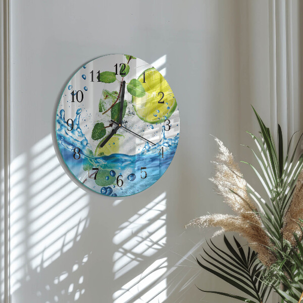 Orologio rotondo Lime e menta