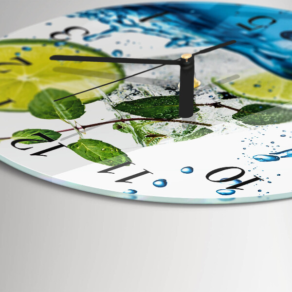 Orologio rotondo Lime e menta