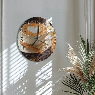 Orologio rotondo Cuore di caffè
