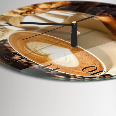 Orologio rotondo Cuore di caffè