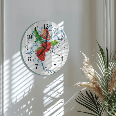 Orologio rotondo Fragole