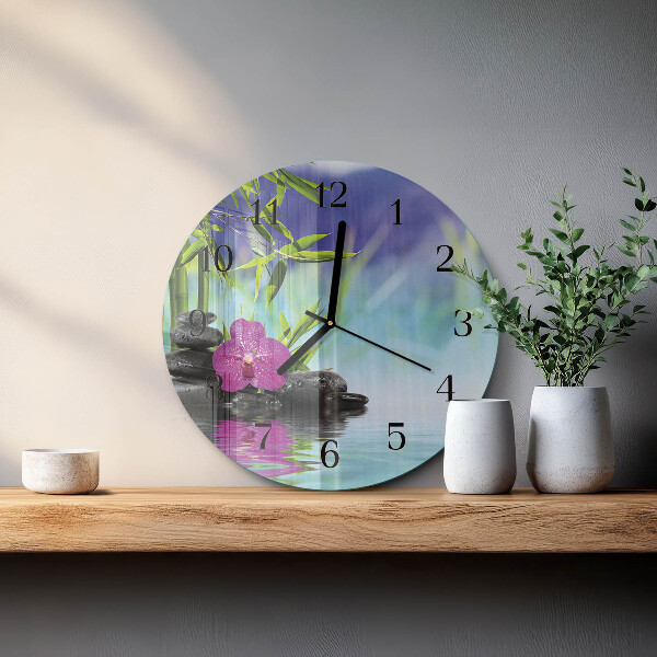 Orologio rotondo Orchidea Spa