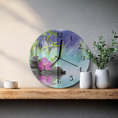 Orologio rotondo Orchidea Spa