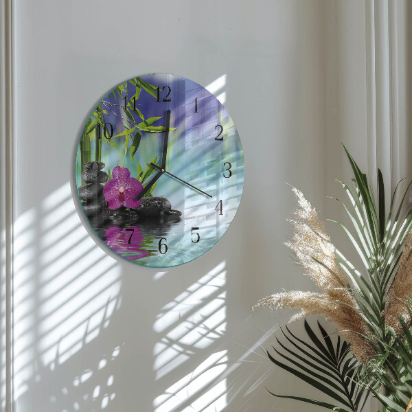 Orologio rotondo Orchidea Spa