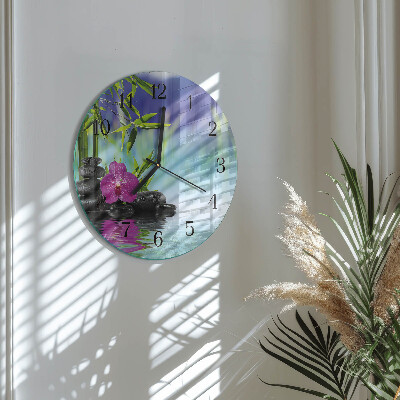 Orologio rotondo Orchidea Spa