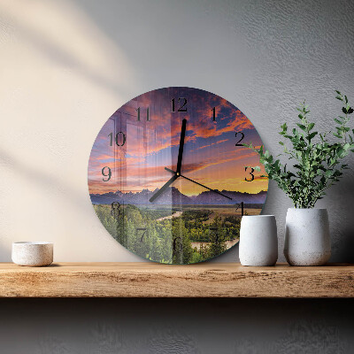 Orologio rotondo Paesaggio
