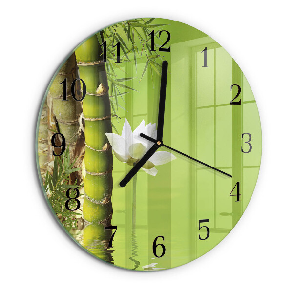 Orologio rotondo Bambù