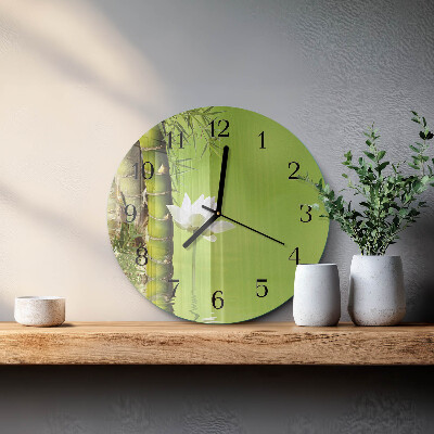 Orologio rotondo Bambù