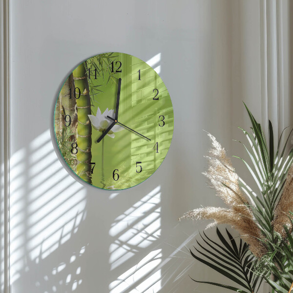 Orologio rotondo Bambù