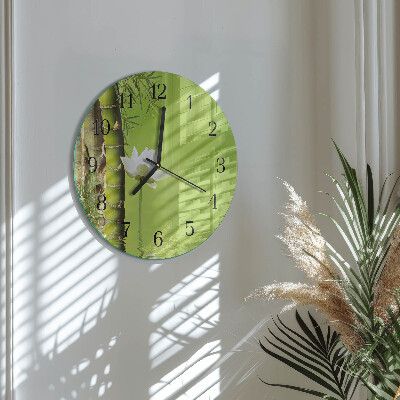 Orologio rotondo Bambù