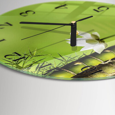 Orologio rotondo Bambù