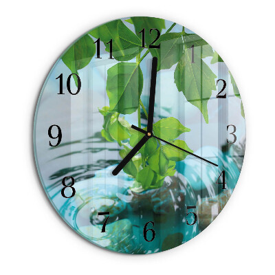 Orologio rotondo Foglie