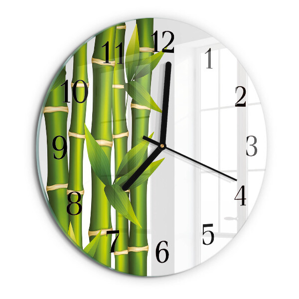 Orologio rotondo Bambù