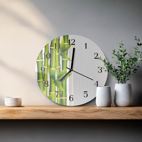 Orologio rotondo Bambù