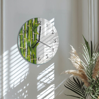 Orologio rotondo Bambù