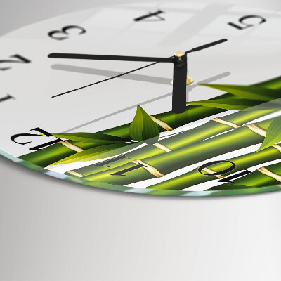 Orologio rotondo Bambù