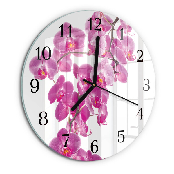 Orologio rotondo Orchidea