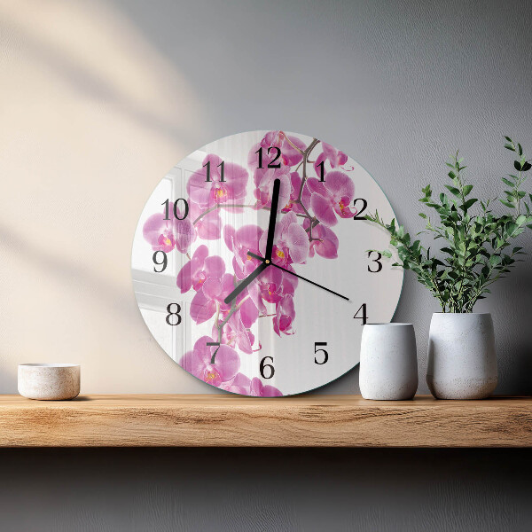 Orologio rotondo Orchidea