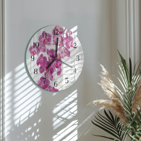 Orologio rotondo Orchidea