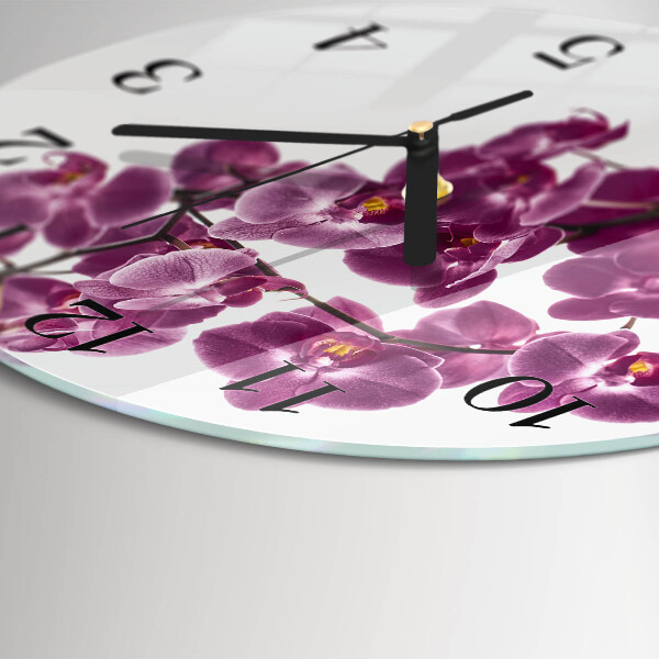 Orologio rotondo Orchidea
