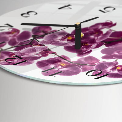Orologio rotondo Orchidea
