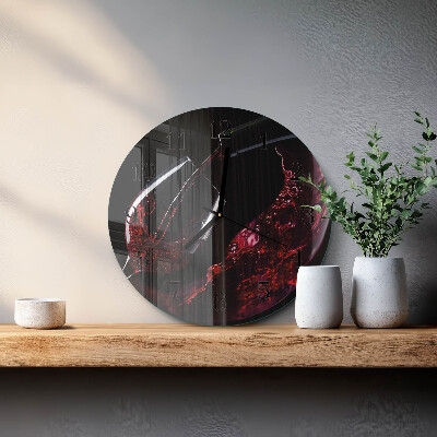 Orologio rotondo Vino