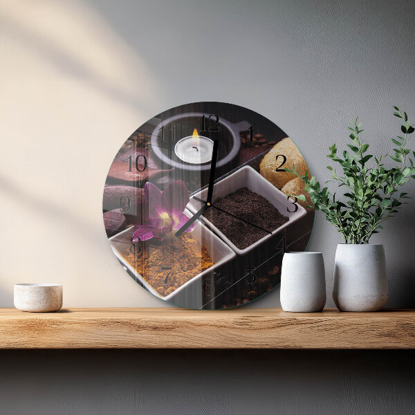 Orologio rotondo Orchidea