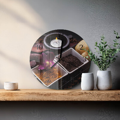 Orologio rotondo Orchidea