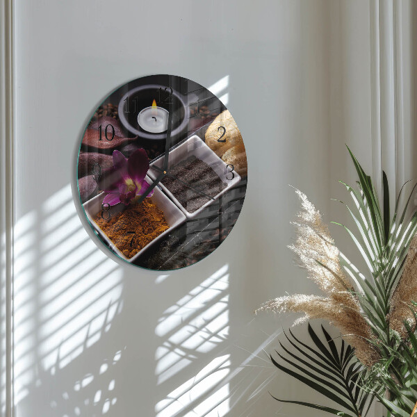 Orologio rotondo Orchidea