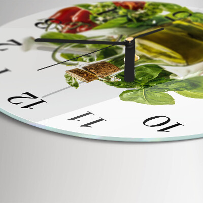 Orologio rotondo Olio di basilico