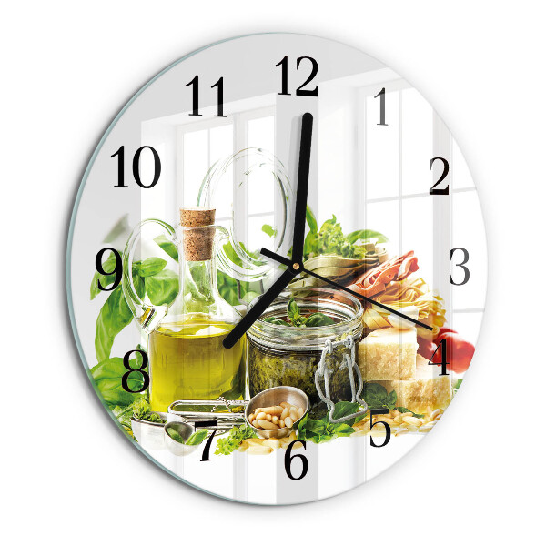 Orologio rotondo Pasta con olio