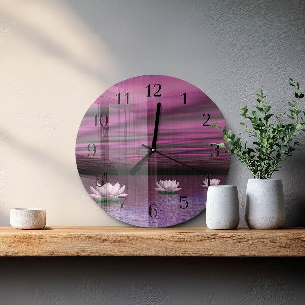 Orologio rotondo Ninfee