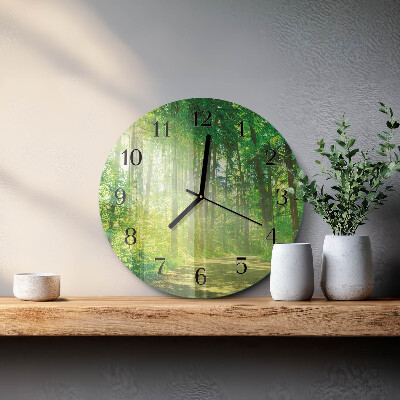 Orologio rotondo Natura della foresta