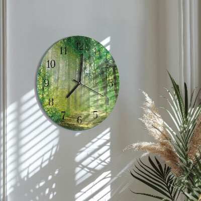 Orologio rotondo Natura della foresta
