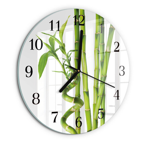 Orologio rotondo Bambù