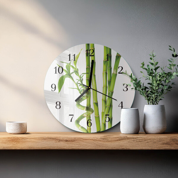Orologio rotondo Bambù
