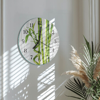 Orologio rotondo Bambù