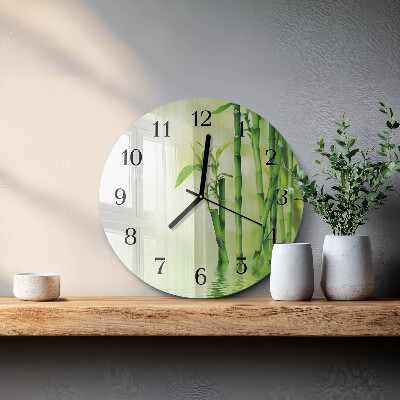 Orologio rotondo Bambù