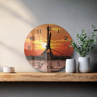 Orologio rotondo Torre Eiffel