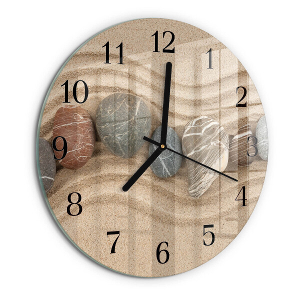 Orologio rotondo Pietre Sabbia