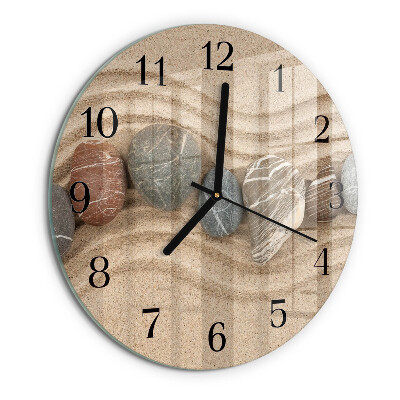 Orologio rotondo Pietre Sabbia